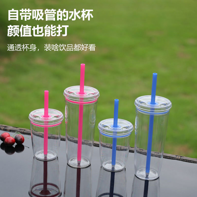 厂家直供新款20oz单层tritan吸管杯  咖啡杯马卡龙多色简约水杯|undefined