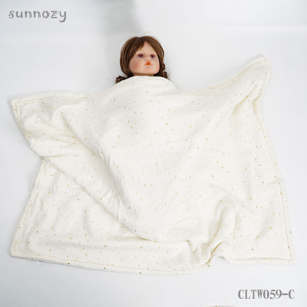 Sunnozy transfronterizo bebés manta de peluche, edredón de algodón para bebés, nubes de algodón, mantas recién nacidas, otoño y invierno