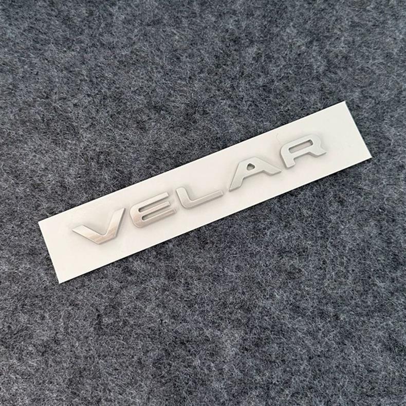 Suitable for Land Rover Range Rover Velar car emblem modification, VELAR letter emblem, P250 HSE rear trunk emblem, car emblem sticker