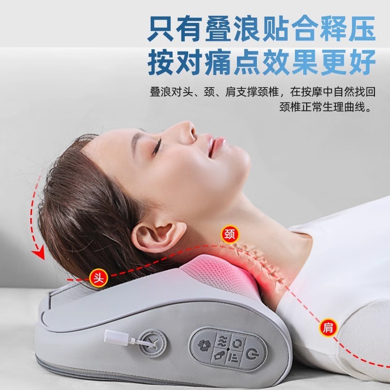 按摩颈枕仿人手揉捏开背按摩仪腰颈两用缓解肩颈背酸痛爆款|undefined