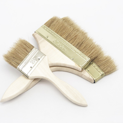 Pig bristle brush 23468 inches pig hair paint brush glue brush barbecue brush waterproof boat brush pig hair brush manufacturer