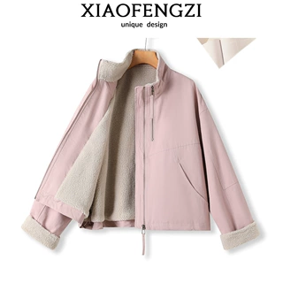 品牌订单！原版原料~加绒加厚/颗粒绒派克服女-091