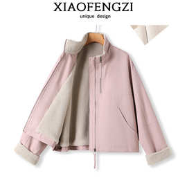 品牌订单！原版原料~加绒加厚/颗粒绒派克服女-091
