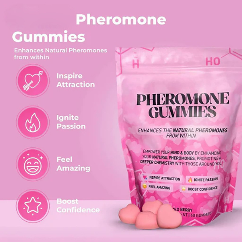 現物包郵便tkアマゾンクロスボーダー爆金60粒情報素ソフトキャンディPHEROMONE GUMMIES直販|undefined