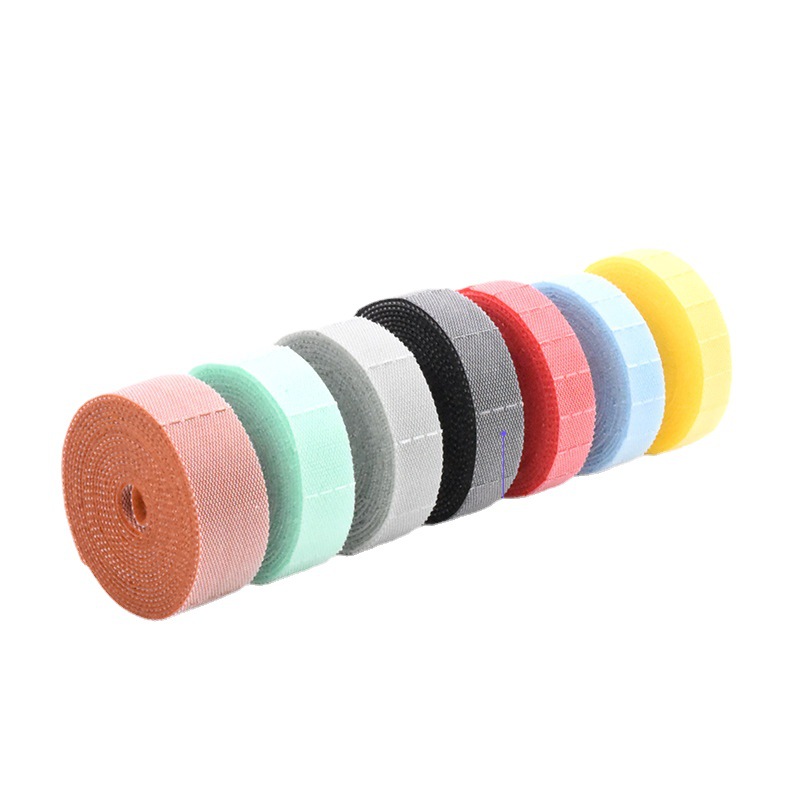 Transfronterizo Venta caliente espalda a espalda Velcro cinta color de doble cara desgarrable cable de datos Correa Velcro cable Correa