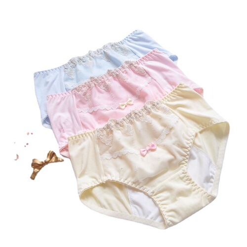 Factory shipped Japanese pure cotton mid-waist menstrual period day and night leak-proof menstrual pants women's underwear