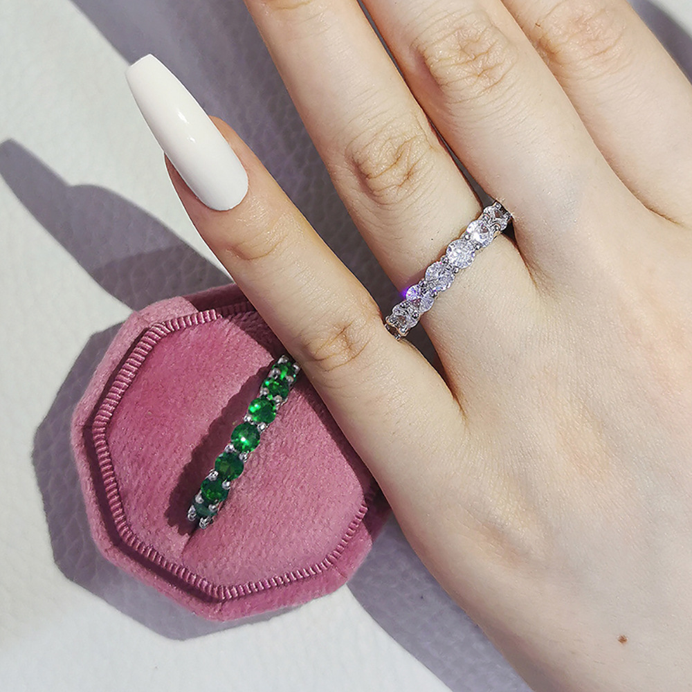 Anello da 4 mm nuovo anello da donna di lusso con zirconi a cerchio pieno intarsiato con diamanti r5696_voghion.com