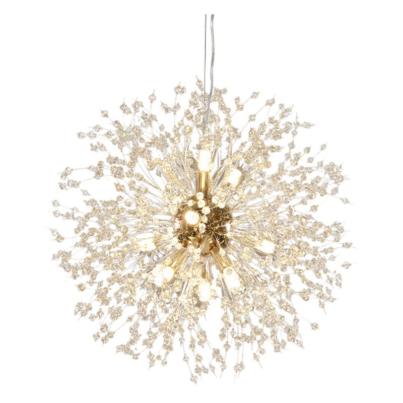 Lámpara de Araña de Diente de León, Moderna y Minimalista, para Dormitorio, Comedor, Tienda de Ropa, Lámpara de Cristal, Iluminación de Moda en Internet