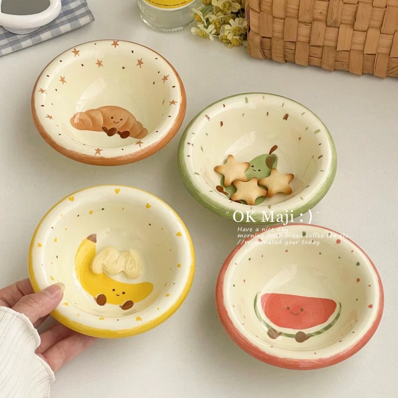 Fruit croissant-flavored dish [one for each of the four colors]