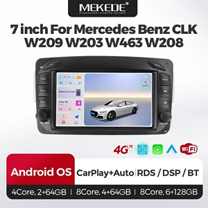 Suitable for Mercedes-Benz CLK W209 W203 W463, modified to 7inch Android rearview Bluetooth Carplay navigation screen