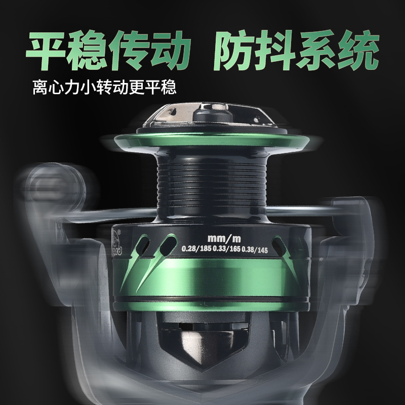 科邁龍通用紡車輪不鏽鋼軸承CNC搖臂淡海水漁輪深線杯泛用紡車輪