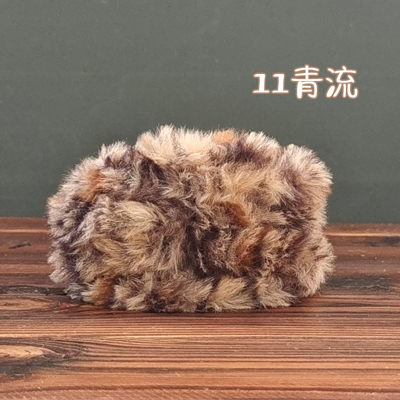 ウサギの毛のねじり棒の20mmの太さの1メートルの長さは皮の草のねじり棒のDIY子犬の熊の超太さの超密な毛の条の手作りに似せます。
