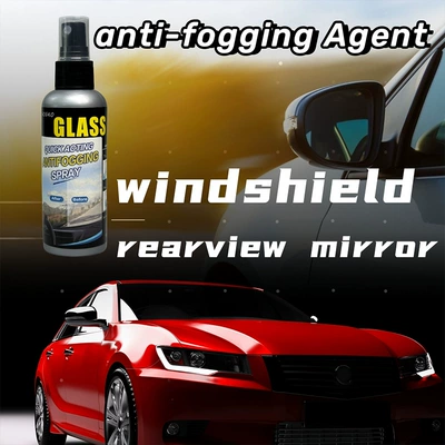 Automotive glass defogging agent windshield spray helmet front