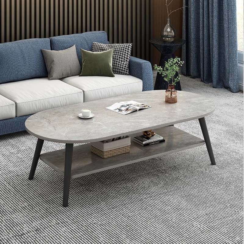 Mesa de té sala de estar doméstica pequeña casa moderna simple 2025 nueva casa de alquiler doble mesa de té pequeña mesa de dormitorio