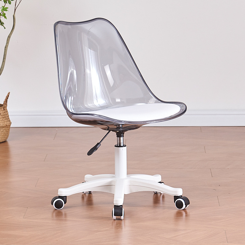 Computer Chair, Home Office Chair, Bedroom Vanity Stool, Dormitory Study Chair, Desk Chair with Backrest, Swivel Chair, Internet Celebrity Model