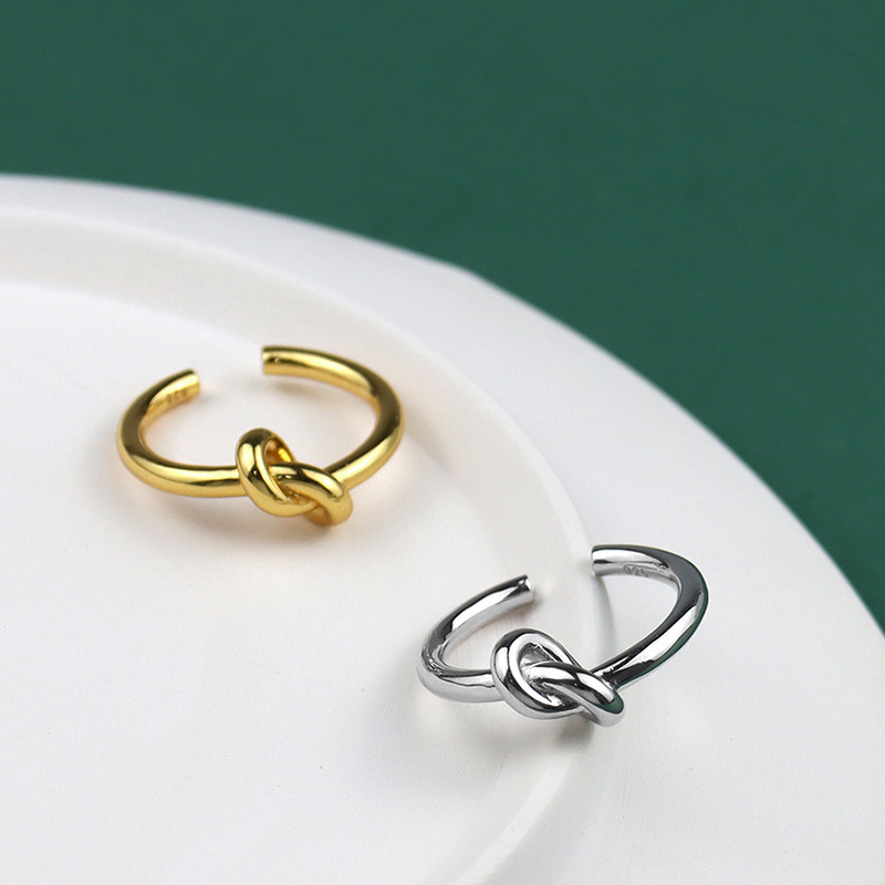 design line knotted ring fashion simple open ring