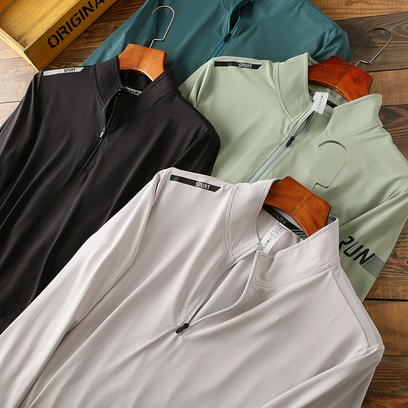 Коровина! Быстрая сухая и дышащая внешняя торговля мужская одежда хвост осенняя спортивная досуг полукардиган с длинными рукавами