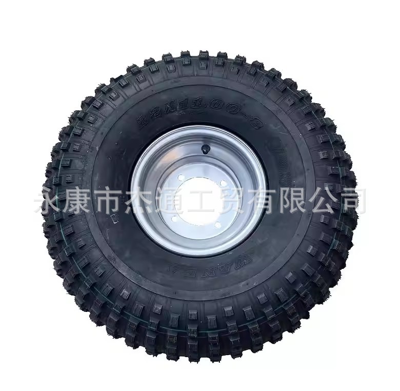 22X11-8 Off-Road Tire for Go-Karts, Atvs, Vacuum Tire with Iron Hub, Specifically for Four-Wheel Electric Vehicles