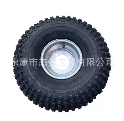 Motorcycle wheel hub Go-Karts, Atvs, Vacuum Tire - tire-with-4-holes-110-hub-silver