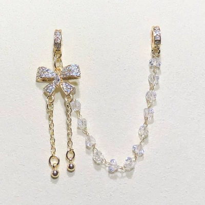 Bracelet Necklace Beaded Accessories, Zərgərlik ara hissələri - gold-zircon-chain-terms