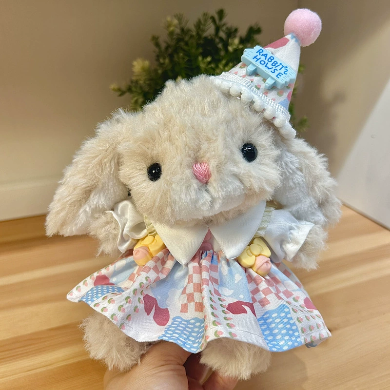 Jellycat, заяц, кукла, милое платье, с медвежатами, 13/15 см, детская одежда
