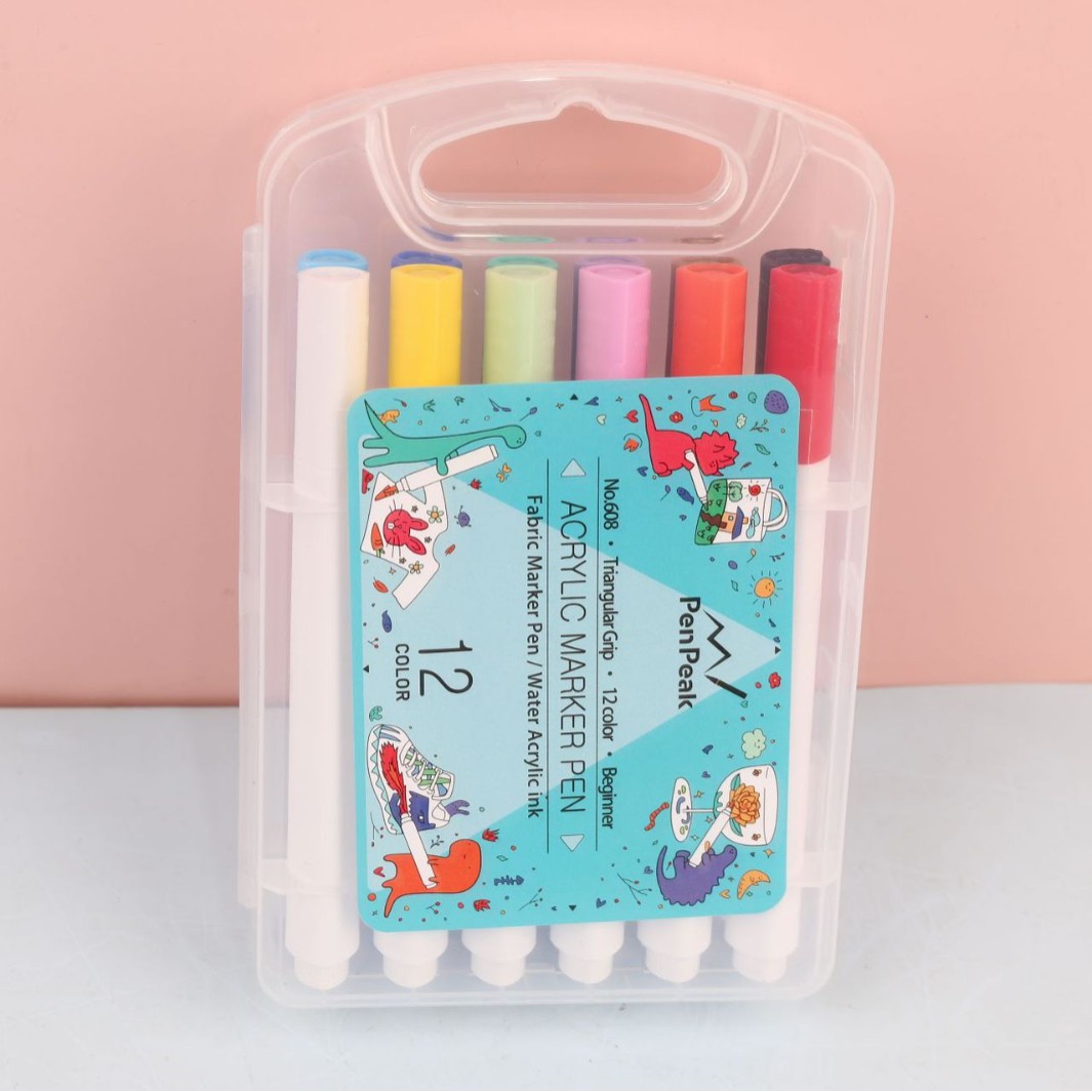 Top Tiger acrílico marcador 12/24/36/48 color cristal pluma pintura creativa DIY graffiti a base de agua