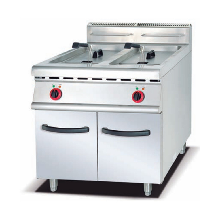 西餐厅立式燃气控温炸炉工厂炸串炉液化气薯条机多功能