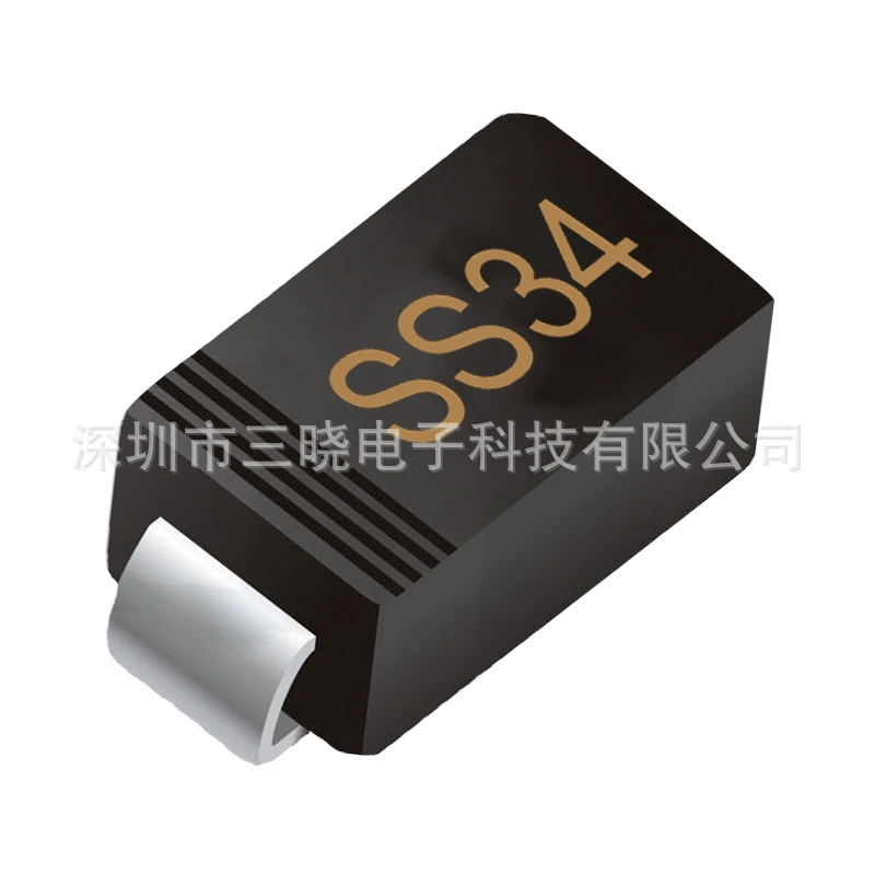 Наличие SS34 в корпусе SMA 3A 40V поверхностный шоттки диод, возможна прямая отгрузка, бесплатная доставка