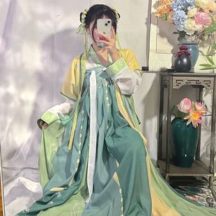 Caihongxuan Original Hanfu Female [Miaomiao] One-piece Chest-length Skirt Rurus Antique Cabbage Daily Spring, Summer and Autumn