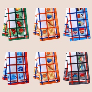 Export foreign trade tea towel Amazon cross-border temu explosions kitchen towel sample set any flower cloth napkin rag