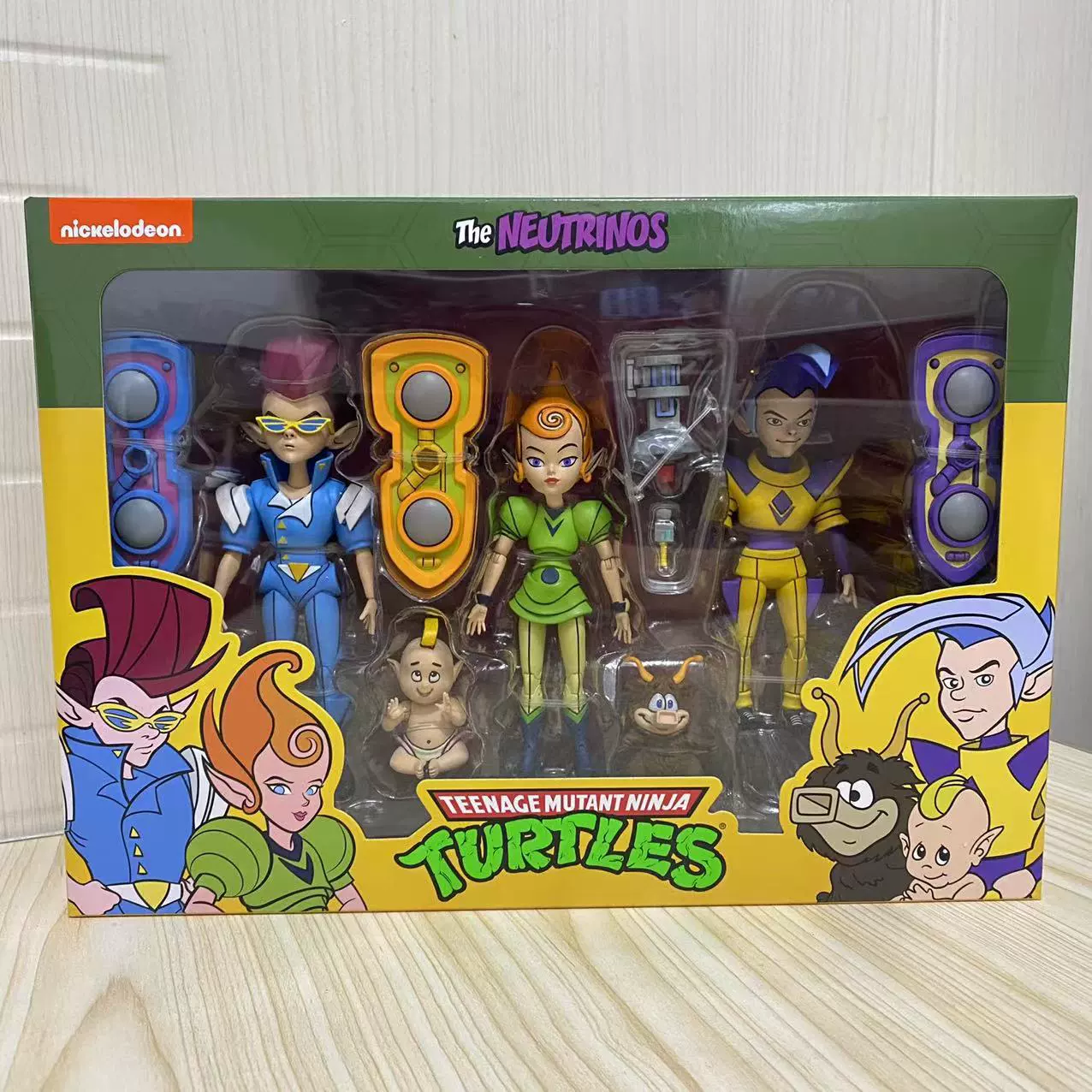 Подлинная NECA54282 Ninja God Turtle Microcoin 3 упаковки