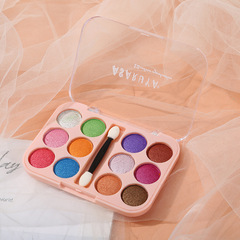 學生舞台演出彩色12色眼影盤土豆泥質地不飛粉不暈妝易上色直銷
