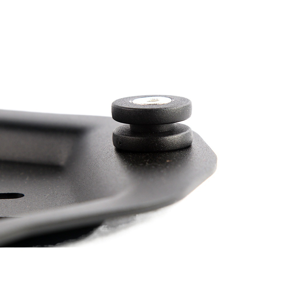 Motocicleta universal aleación de aluminio tronco tipo T hebilla del tronco estampado de liberación rápida placa base mudo resistente al desgaste estera de plástico