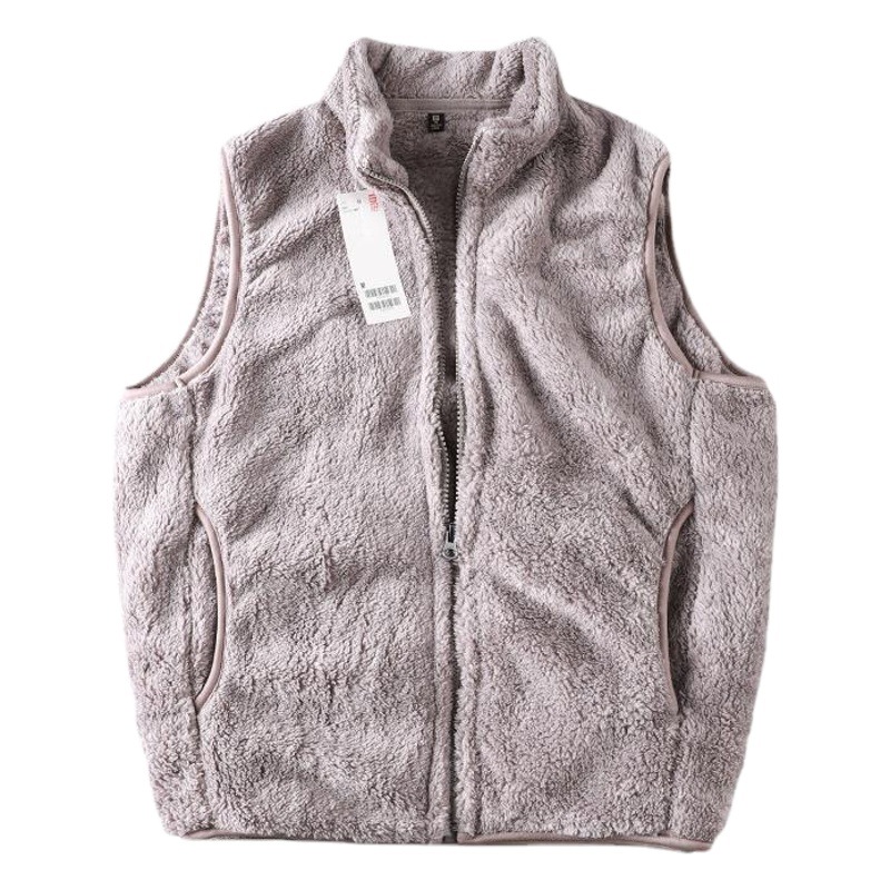 Youjia mujeres de terciopelo largo polar chaleco de lana de otoño e invierno cálido chaleco deportivo chaqueta sin mangas 451441