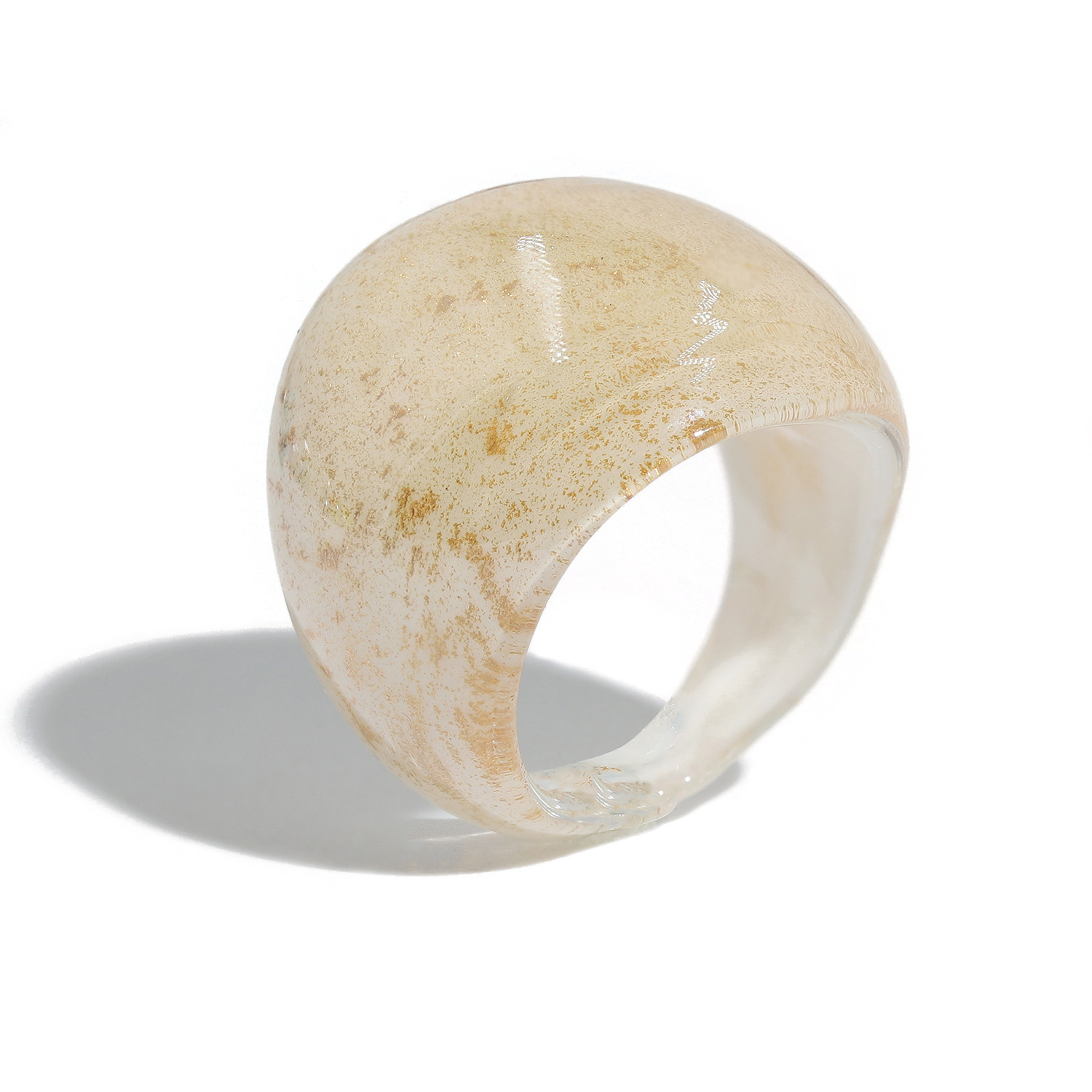 Anillo De Cristal De Color Caramelo Coreano display picture 22