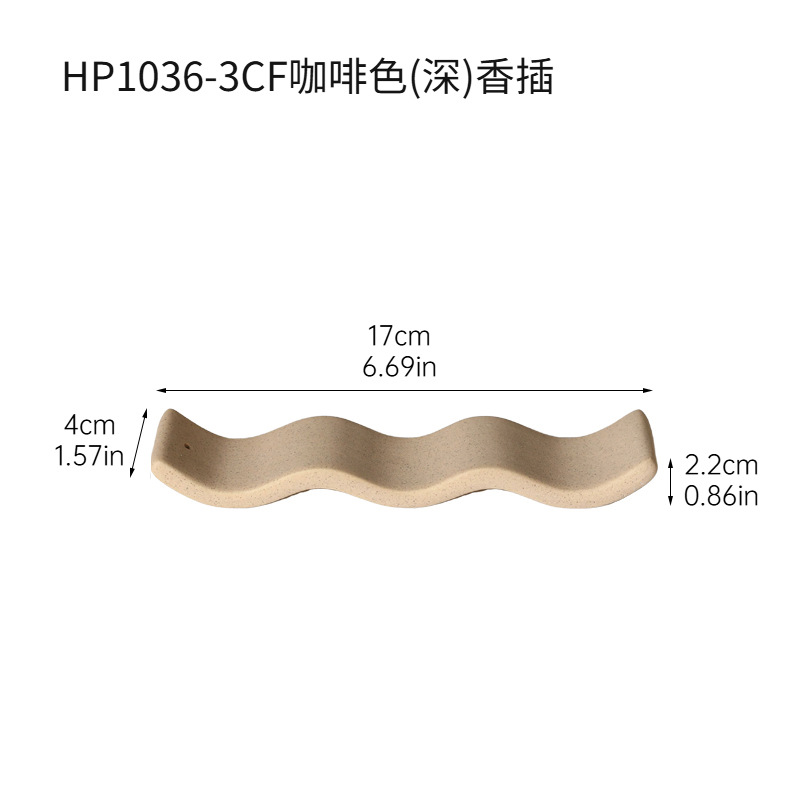 Socket de incienso de cerámica de viento de Wabiji sins, base de aromaterapia creativa para el hogar, inserto de incienso, adornos de soporte de incienso
