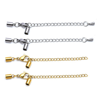 Stainless Steel Accessories Code Buckle Lobster Buckle Extended Chain suit DIY Handmade Jewelry Buckle Bucket Leather Rope Buckle