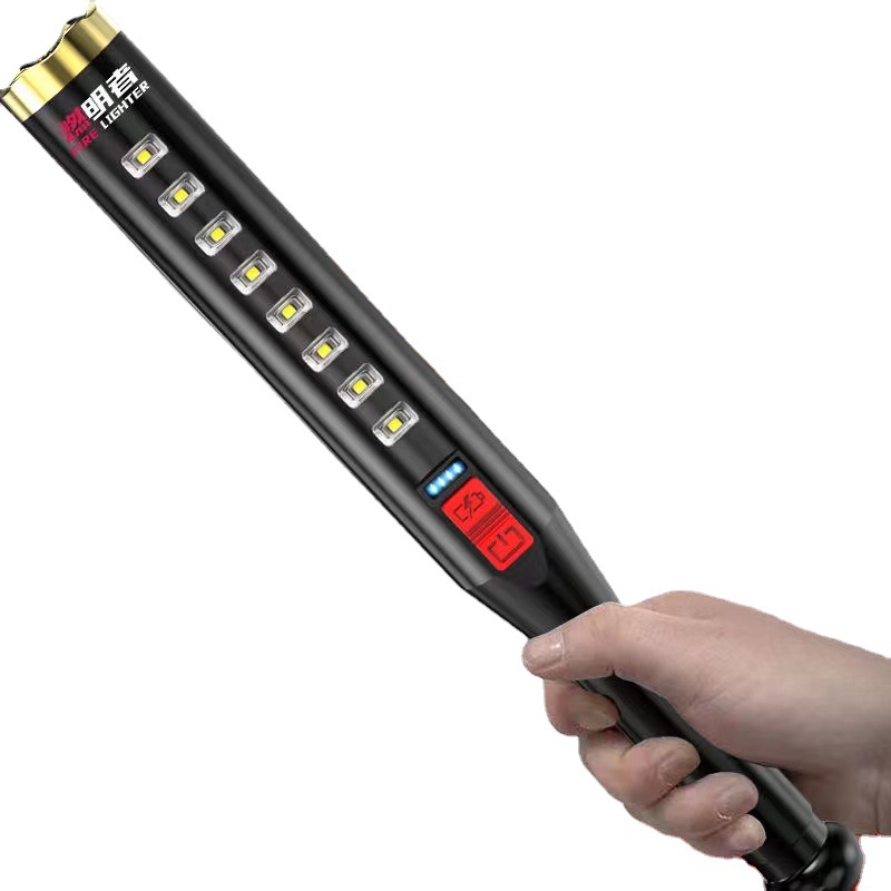 Linterna fuerte luz recargable de gran capacidad ultra-Largo auto-defensa legal arma al aire libre hogar multi-función linterna image 3