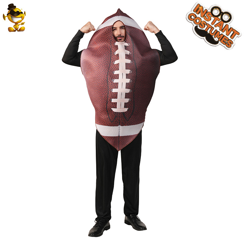 Halloween Hombres grandes divertidos Rugby Disfraces de espectáculo de escenario Disfraces de espectáculo de escenario Disfraces de espectáculo de cosplay