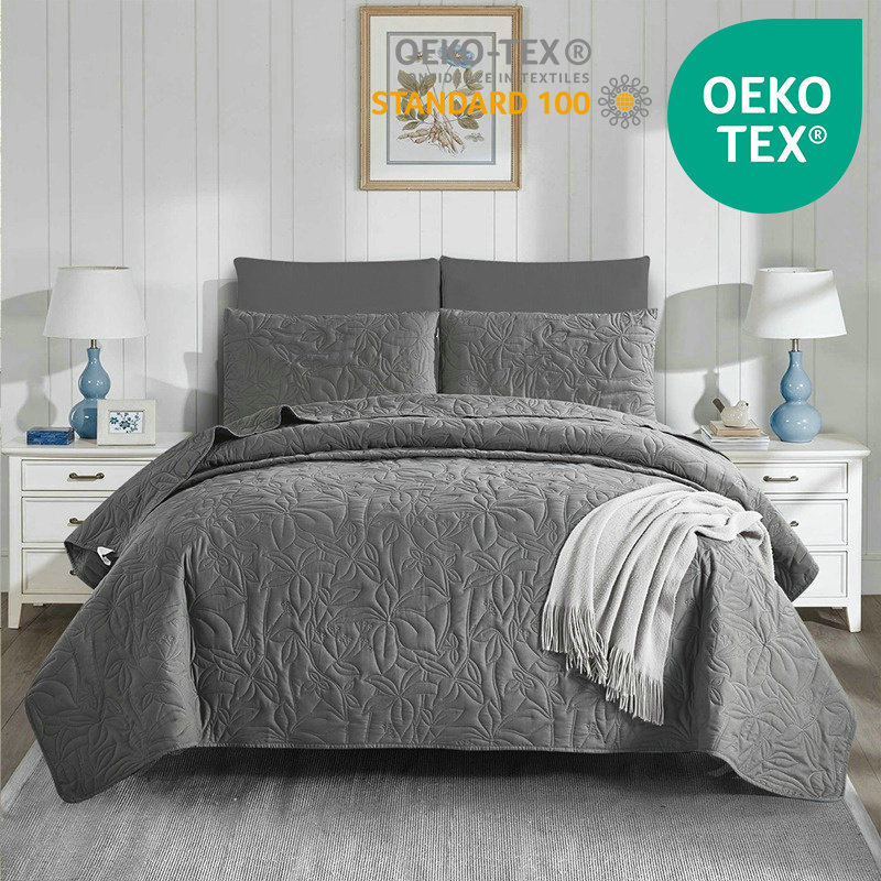 Cross-border Exclusive Skin-friendly Cover In Plain Brushed Fabric, Ultrasonic Single Bed Cover, Mattress Dustproof_voghion.com
