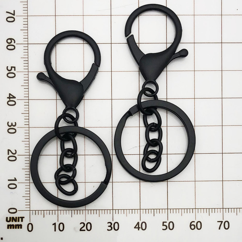 1 個 25/30 ミリメートルキーリングチェーンマルチカラーオプションキーホルダー鉄キーリング diy 基本ジュエリーアクセサリー|undefined
