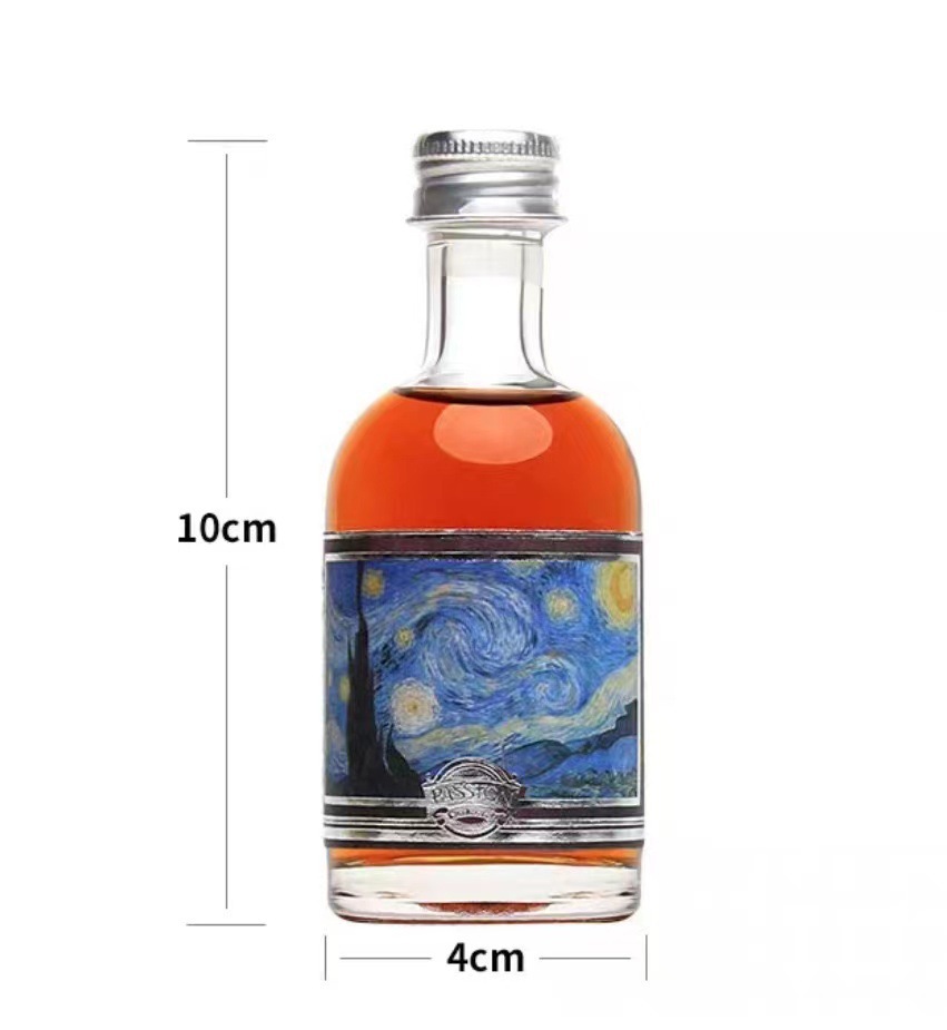 50 ml de boca de seda transparente