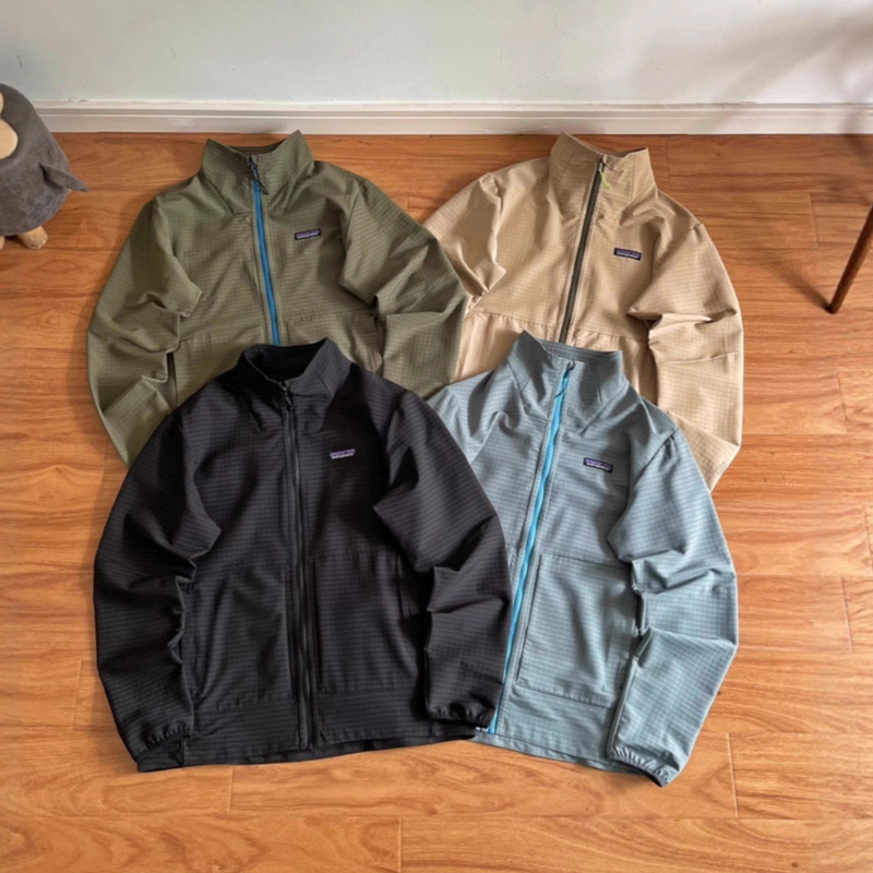 Cross-Border High-Quality Pata R1 Outdoor Dynamic Stand-Up Collar Zipper Jacket Soft Shell Jacket Men's Mountaineering Waterproof Couple Model
