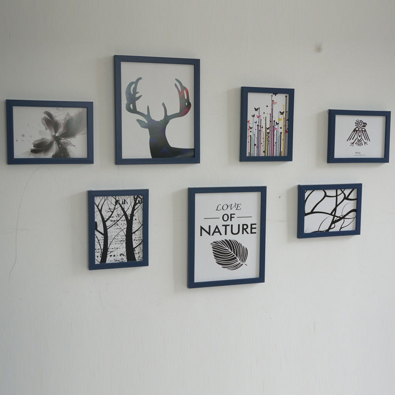 Pequeña pared Nórdico decorativo foto pared Punch-libre pared decorativo foto marco dormitorio colgante de pared marco de fotos ins marco de fotos