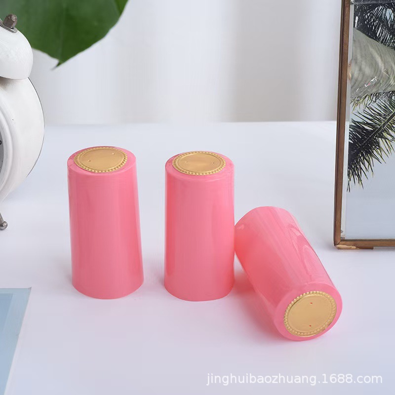 现货红酒胶帽撕拉条胶帽葡萄酒通用pvc收缩膜橄榄油瓶瓶扣封口膜