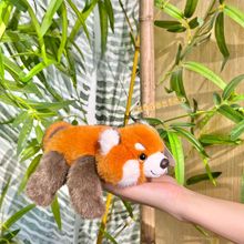 成都正版掌中宝香香小熊猫 颗粒趴趴呆萌抱枕毛绒小熊猫公仔