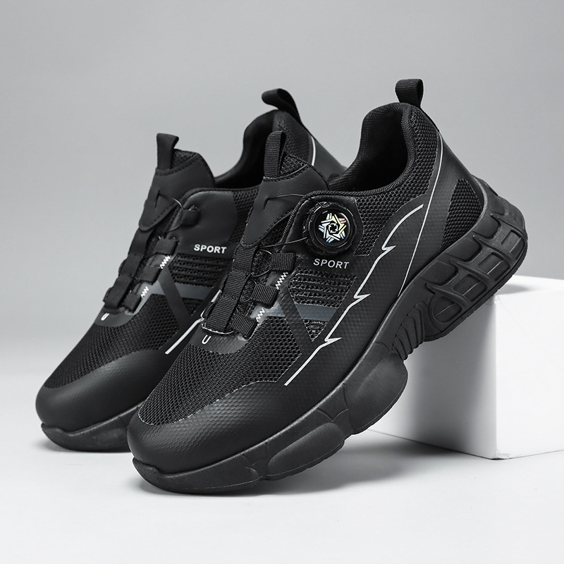 2026 primavera ocio botón giratorio viaje zapatos de senderismo urbano zapatos de montaña huecos transpirables zapatos de hombre zapatos deportivos casuales
