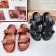 ZA Summer New Product 2024 One-line Back Empty Women's Shoes Black Buckle Breathable Round Toe Fashion Flats Sandals