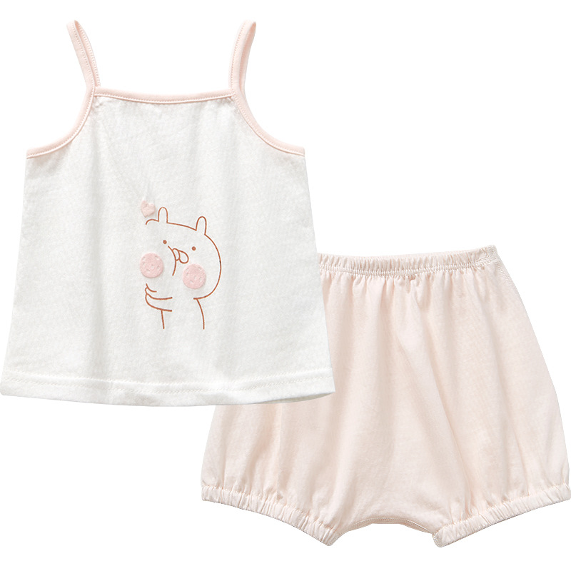 Bebé niña camisola traje niñas chaleco verano sin mangas Delgado niño split shorts dos piezas Bebé Ropa de verano image 7