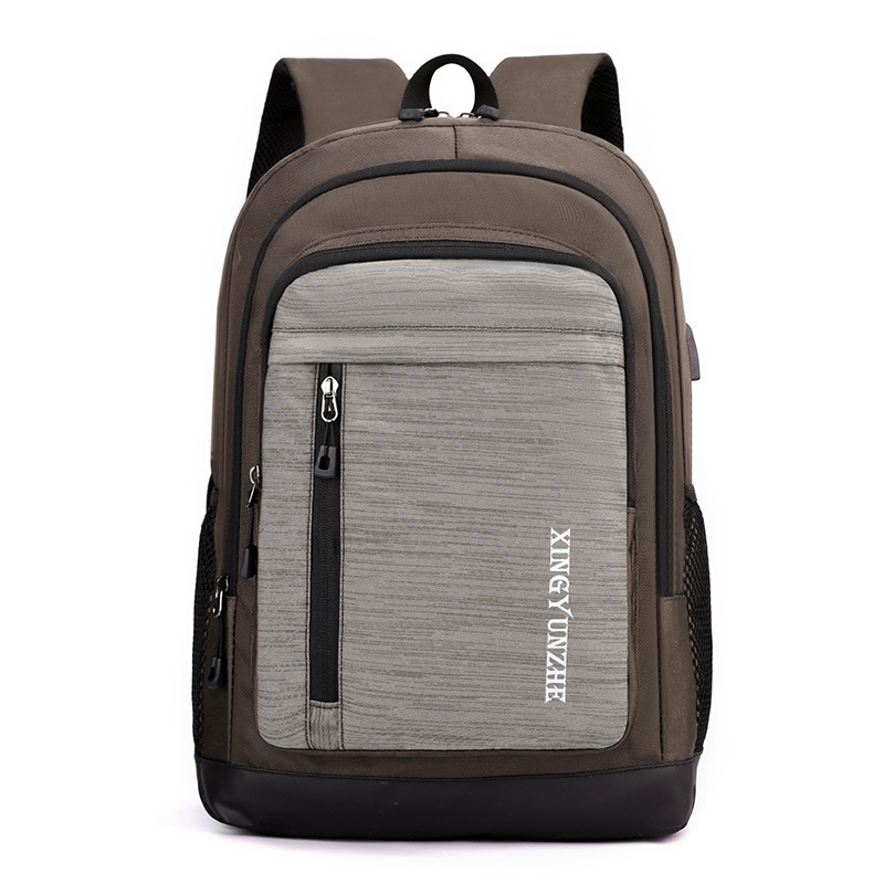 Comercio exterior al por mayor 2024 nuevos hombres 15 pulgadas mochila de computadora moda nailon mochila de negocios escuela secundaria